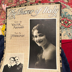 My Flower of Italy Vintage Sheet Music Walter Maynard/J.H. Whelpely Piano/Voice