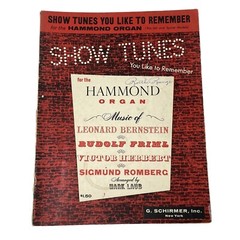 Show Tunes You Like to Remember Hammond Organ u 1960 Vintage Sheet Music Song Bo