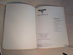 VAN HALEN Self Titled Guitar Tab Song Book Authorized Ed Cherry Lane Music