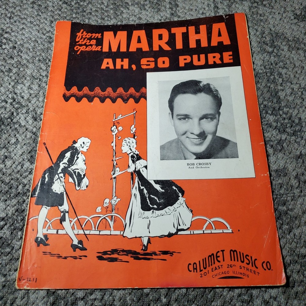 Ah, So Pure Sheet Music from Martha Bob Crosby Calumet 1938 P/V/G Ukulele