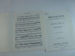 Edition Peters Sheet Music Beethoven Sonata Opus 24 Spring Sonata Violin Piano
