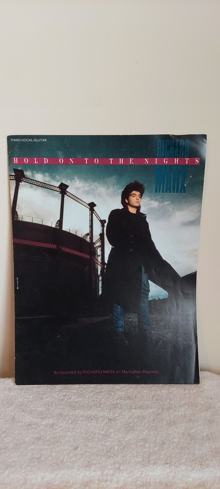RICHARD MARX HOLD ON TO THE NIGHTS PIANO VOCAL GUITAR 1987 SHEET MUSIC CL8784