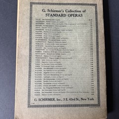 Vintage Gounod Faust Opera Vocal Score G Schirmer Collection French Music