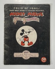 FOLIO OF SONGS Disney MICKEY MOUSE SILLY SYMPHONY Sheet Music 1934 – RARE!