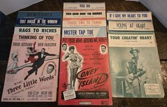 Lot of 12 Vintage Sheet Music 1950&rsquo;S Hank Williams,Doris Day,Tony Bennett + More