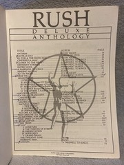 Rush Deluxe Anthology Songbook Vocal Piano Guitar tab 1981 Core Music Vintage!