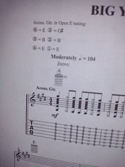 1970&rsquo;s Guitar Tab Songbook Acoustic Rock Hits For Guitar Very Good
