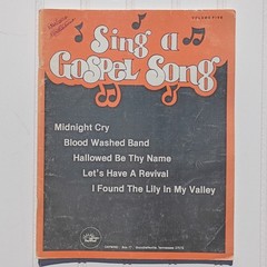 SING A GOSPEL SONG Songbook Vol 5 Daywind 1988 Southern Gospel Music 30 Songs