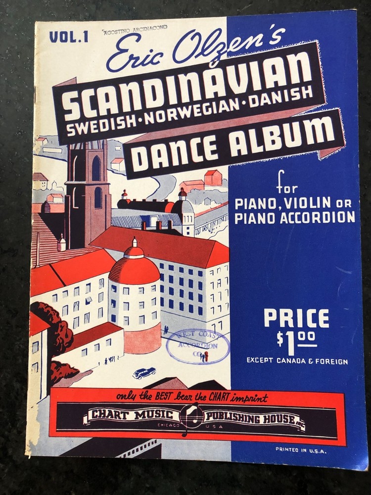 EricOlzen Scandinavian Dance Album for piano, violin, and accordion, Vol.1, 1935