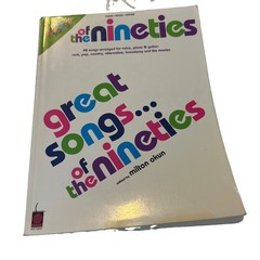 Great Songs of the 90s Great Piano Vocal Guitar Milton Okun Sheet Music Book
