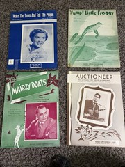 Lot of 22 Vintage Sheet Music 1940s-1950s Bing Crosby Pat Boone Standards