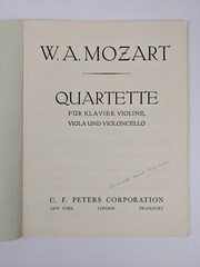 Edition Peters Mozart Piano Quartets No. 1 G min. K478 & No. 2 Eb maj. K493