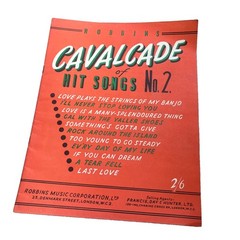 VINTAGE ORIGINAL SHEET MUSIC 1955 ROBBINS CAVALCADE HIT SONGS NO 2 11 SONGS