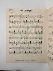 Vintage 1967 Can Can Polka Sheet Music Lowrey Organ Zeb Billings