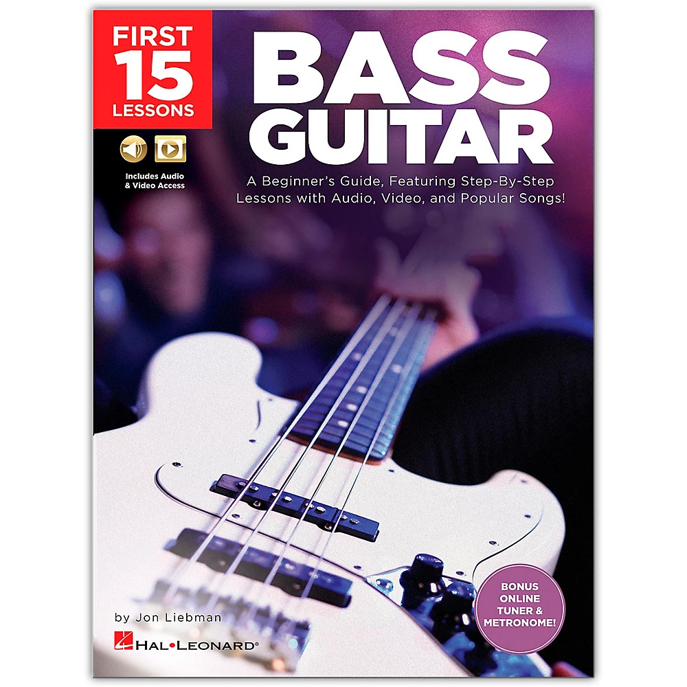 First 15 Lessons Bass Guitar Beginner&rsquo;s Guide StepByStep BookMedia Online