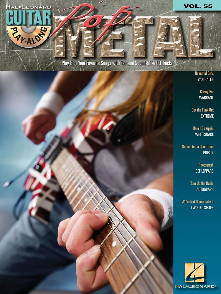 Pop Metal for Guitar Play-Along Vol 55 Notes Tab Sheet Music Songs Book CD Pack