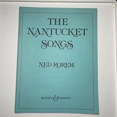 Nantucket Songs SC Ned Rorem Ten Songs Voice & Piano 1981 Boosey & Hawkes NEW