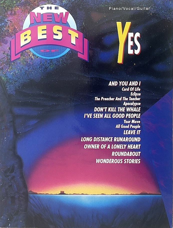 THE NEW BEST OF YES Piano/Vocal/Guitar Songbook ~8 classic songs from 6 albums