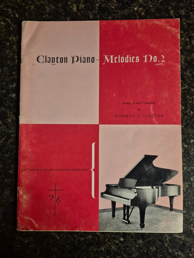CLAYTON PIANO MELODIES No 2 Arranged by Norman Clayton Vintage Music Book 1965