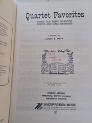 Quartet Favorites Singspiration Volume 1 by Alfred B Smith 1958 set of 2