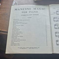 Henry Mancini Mancini Magic Piano Sheet Music Song Book Lou Singer MPN 1619