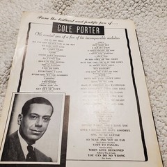 I Love Paris, Can – Can Sheet Music, Words and Music by Cole Porter 1958