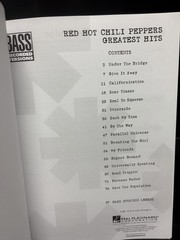 Red Hot Chili Peppers Greatest Hits Songbook ~ Bass (Recorded)