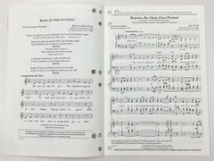 Rejoice Be Glad Give Praise SATB Organ Handbells Sheet Music Dale Wood Sacred