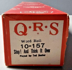 QRS Player Piano Word/Music Roll – Choose Roll – Use Drop Down Box to Choose