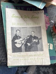 Vintage Delmore Brothers “Songs We Sing” Songbook Circuit 1940S, First Rare