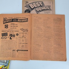 Lot of 10 1950s song lyrics magazines Popular Songs That Will Live Forever Best