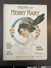 Over 30 UNFRAMED pieces of sheet music all dedicated to “Mary”. Some of the art