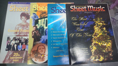Sheet Music Magazine – 4 Issues 1997 – Piano/Guitar – Very Good Condition