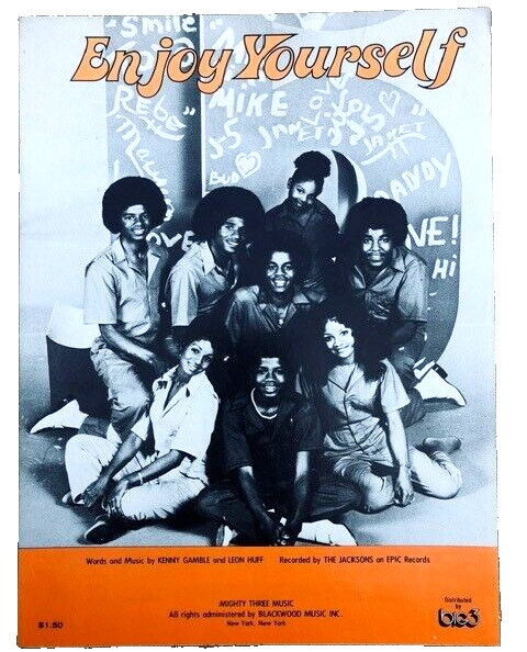 THE JACKSONs Enjoy Yourself ENTIRE FAMILY Michael Janet LaToya sheet music 5
