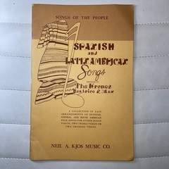 Vintage Songbook Sheet Music Spanish & Latin American Songs 1942 Krone Neil Kjos