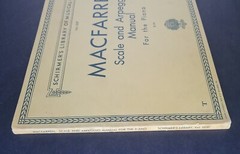 1939 Vintage WALTER MACFARREN – Scale & Arpeggio Manual For The Piano – Rare