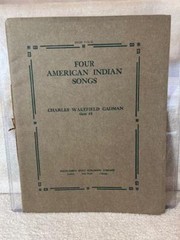 1909 Sheet Music Book Four American Indian Songs High Tenor Cadman 32 Pages