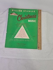 William Stickles Tri-Chord Piano Christmas Songbook Sheet Music 1954 Hansen USA
