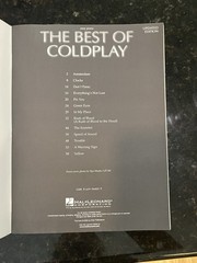 Hal Leonard The Best of Coldplay Easy Piano Sheet Music Book 2005