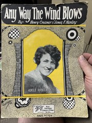 D 1924 Ragtime sheet music ANY WAY THE WIND BLOWS black composer HENRY CREAMER