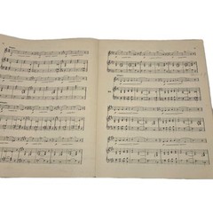 Antique sheet Musical Reference 1897 collectible paper ephemera Guide Song Book.
