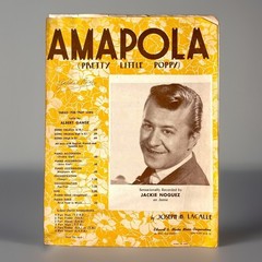Amapola Pretty Little Poppy VTG Sheet Music English Spanish French Lyrics 1940
