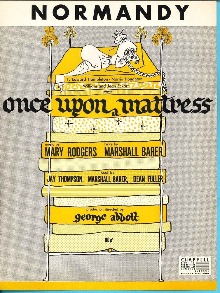 ONCE UPON A MATTRESS: Normandy – Rodgers & Barer – Carol Burnett – 1959 B&rsquo;way