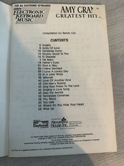 Amy Grant Greatest Hits Songbook Piano Music EKM Electronic Keyboard 1988