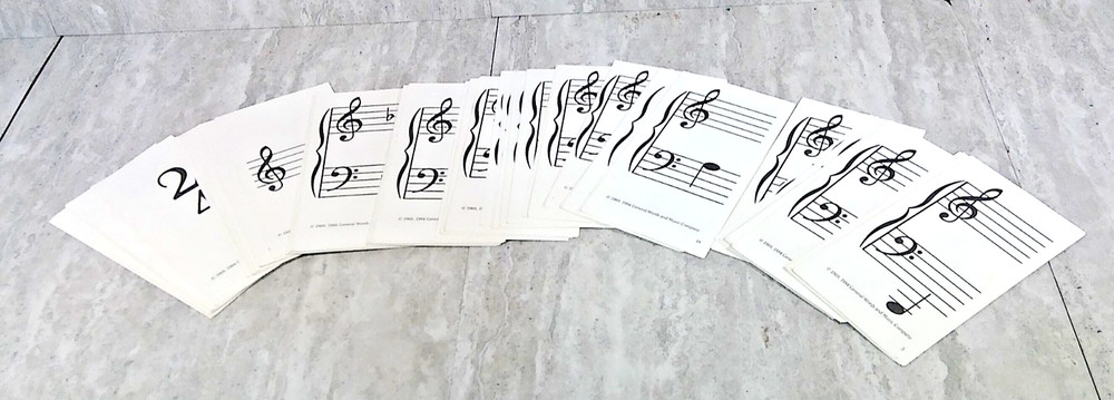 Vintage Deck-A-Music Flash Cards by General Words & Music Company 1984