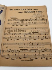 Antique New Music Album 1901 Sheet Music Book Columbia House