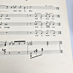 Will You Remember Sweetheart Sheet Music Piano Lyric 1944 SATB Choral Vtg