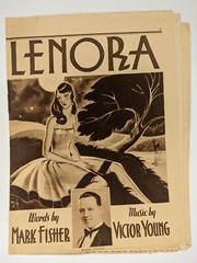 1929 Chicago Sunday Tribune LENORA Sheet Music Newspaper Supplement Fisher 8B