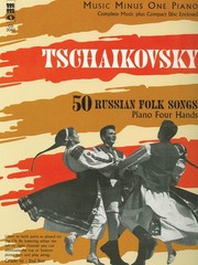 Tchaikovsky 50 Russian Folk Songs for Piano Duet Sheet Music Minus One Book CD