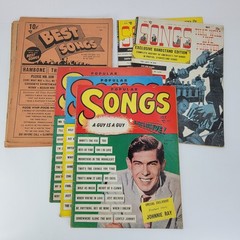 Lot of 10 1950s song lyrics magazines Popular Songs That Will Live Forever Best